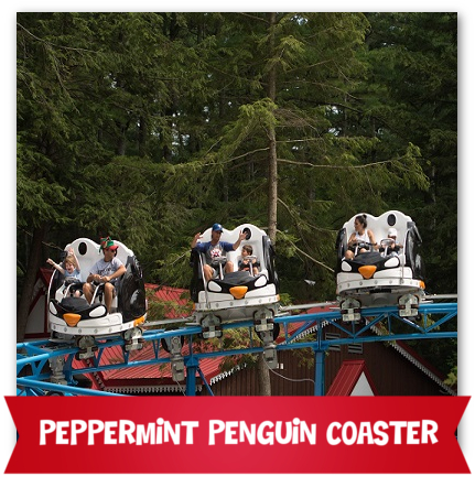 Peppermint Penguin Coaster