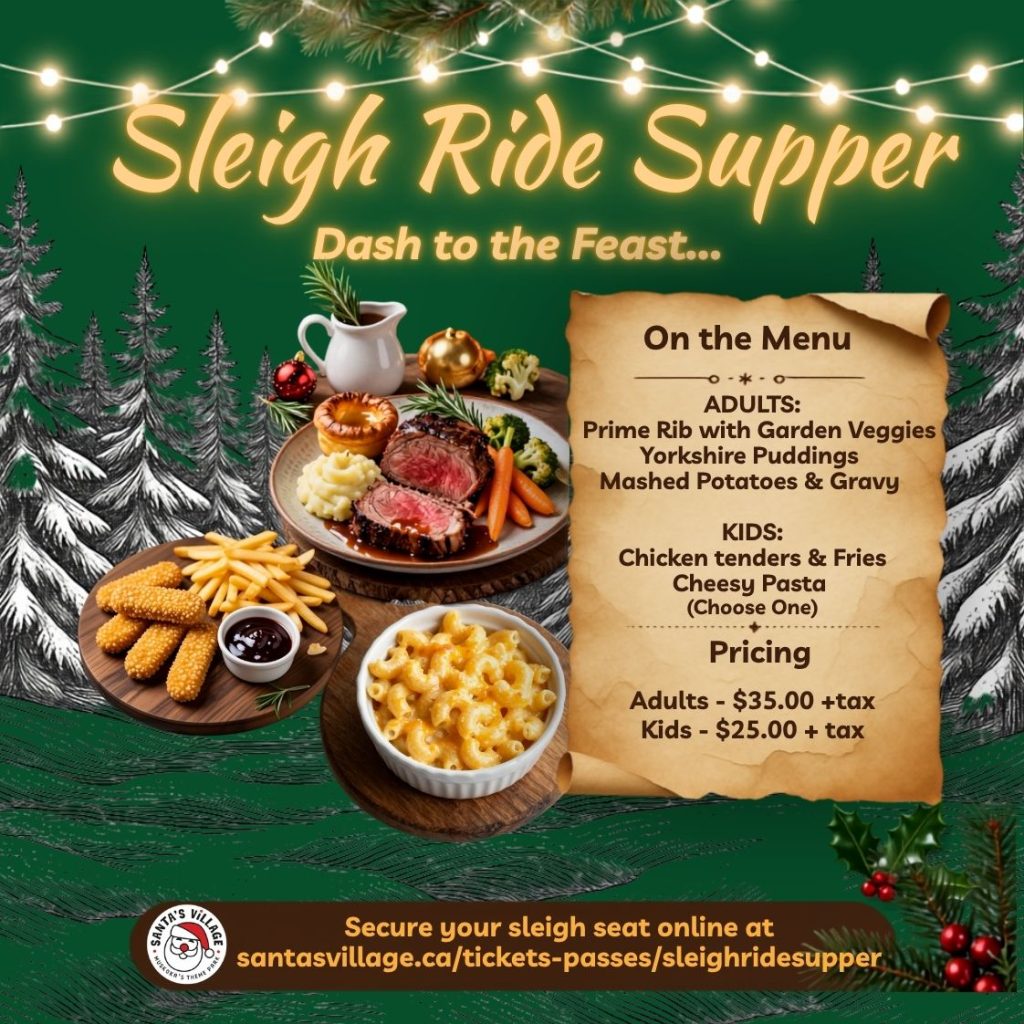 Sleigh Ride Supper Menu